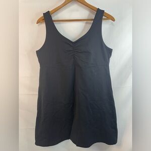 KUHL black mini active wear dress. So cute with a shelf bra. Size Large.